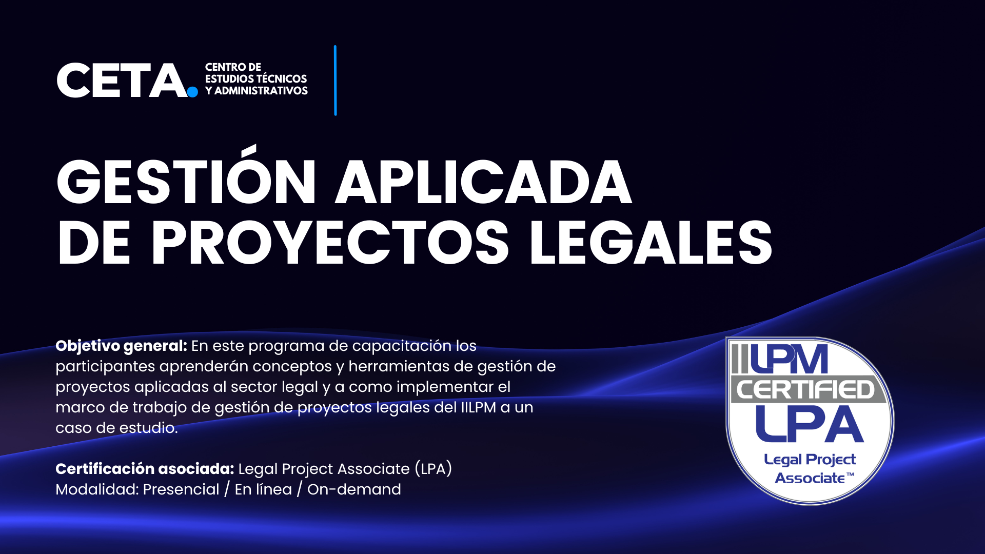 Gestión Aplicada de Proyectos Legales